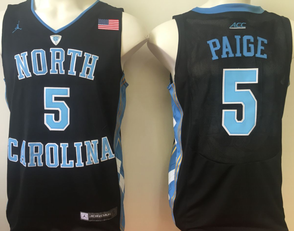 NCAA Men North Carolina Tar Heels Black 5->ncaa teams->NCAA Jersey